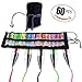 60 Gel Pens Set Multi-Colored Art Set Rainbow Coloring Pens with Glitter pen, Metallic pen, Pastel, Neon & Classic in Protective Roll-Up Case by Fly Pen