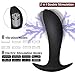 Vibrating Butt Plug Electric Shock Anal Plug Vibrator Male Sex Toy Prostate Massager,Treediride Anal Trainer 8 Vibration&Electric Stimulation Remote Control G Spot Vibrator for Men Women Beginner