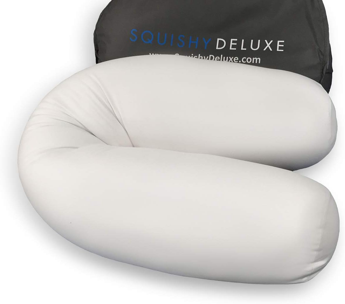 Microbead Body Pillow with Silky Smooth Removable Cover