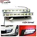 Nslumo 100% Waterproof 8-led Super Bright Daytime Running Light Lamp Led DRL Universal Fits LED Driving Day Lights