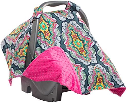 Elonka Nichole Baby Girl Carseat Canopy, Boho Gypsy