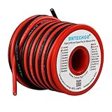 BNTECHGO 14 Gauge Silicone Wire Spool red and Black Each 20ft Flexible 14 AWG Stranded Copper Wire