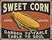 Barnyard Designs Sweet Corn Retro Vintage Metal Tin Bar Sign, Decorative Wall Art Signage, Primitive Farmhouse Country Kitchen Home Décor, 13