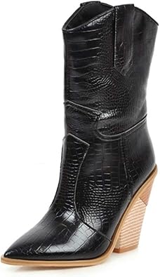 pull on mid calf boots