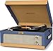 Crosley CR6234A-BT Dansette Junior Portable Turntable with Aux-In, Blue/Tanthumb 1