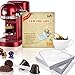 Coffee Seal Foils Pods for Nespresso,IreVoor Self Adhesive Aluminium Lid for Refilling All Nespresso Capsule 1000pcs Compatible Nespresso Capsules +10pcs Empty Capsule (1000pcs)