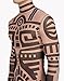 COOFANDY Men’s Hip Hop Tattoo Tribal Maui Slim Nude Shirt