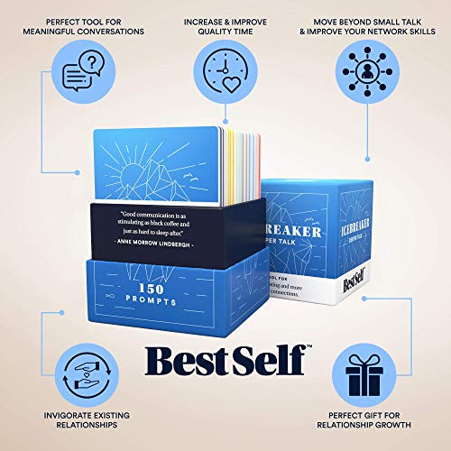 Conversation Starter Icebreaker Deeper Talk Deck by BestSelf ― Powerful