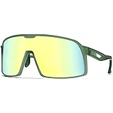 MAXJULI Polarized Cycling Sunglasses for Men Women, Windproof Outdoor Sports Running UV400 Protection Sun Glasses 8214
