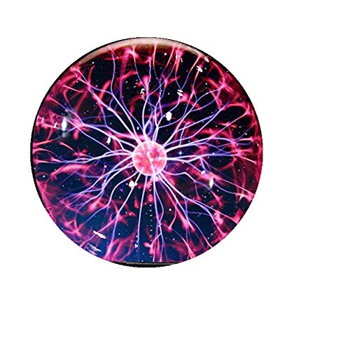 Rumfo Novelty Glass Magic Plasma Ball Light Glass Christmas Balls Decorative Lava Lamp for Kid Novelty Lights Touch Sensor Sphere Night Light (4 Inch)