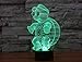3D Illusion LED Night Light,7 Colors Gradual Changing Touch Switch USB Table Lamp for Holiday Gifts or Home Decorations (Turtle)