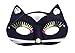 Forum Novelties Women's Kitty Cat Half Mask, Black, One Size