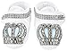 Lilax Baby Boy Jewels Crown Layette 4 Piece Gift Set 0-3 Months Blue