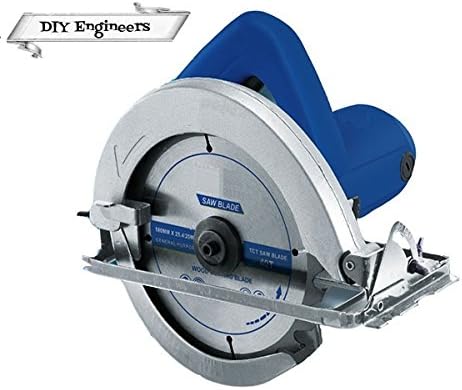 DIY Engineers Circular Saw with Mitre Angle (Silver, 7-inch)