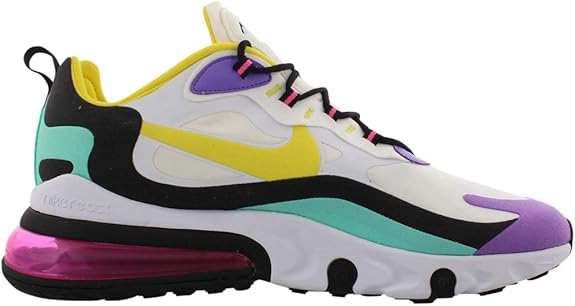 air max 270 react trainers white dynamic yellow black