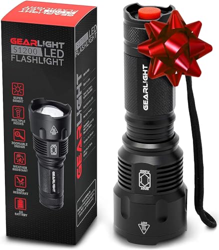 GearLight High-Powered LED Flashlight S1200 - Mid