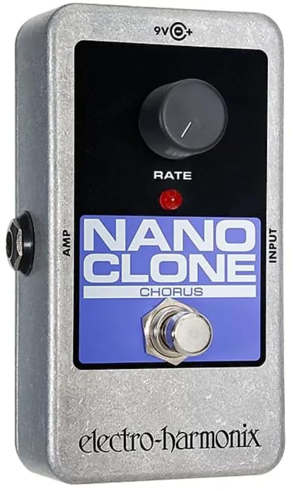 Electro Harmonix Nano Clone Pedal for Electric Guitar, Silver