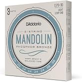 D'Addario Phosphor Bronze Mandolin Strings EJ73-3D, 10-38, 3-Pack | D'Addario mandolin strings deliver warm phosphor bronze tone, accurate intonation, bright projection and lasting performance.