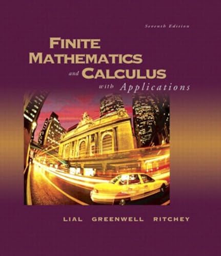 Download Finite Mathematics and Calculus with Applications PDF