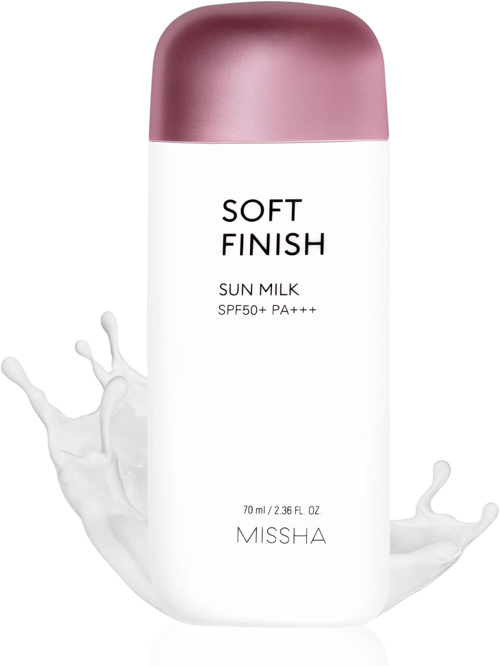 MISSHA Soft Finish Sun Milk SPF50+ PA+++ 70ml Korean Beauty + 2 Samples
