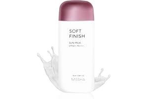MISSHA All Around Safe Block Soft Finish Sun Milk SPF 50+ / PA+++ 70ml I No White Cast Skin Smoothening Sunscreen Double Layer Blocking System