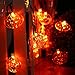 LUCKLED Set of 3 Battery Powered Halloween String Lights, 20 LED Halloween Decorative Lights for Indoor and Outdoor Decorations - White Ghost/Orange Pumpkin/Purple Bat