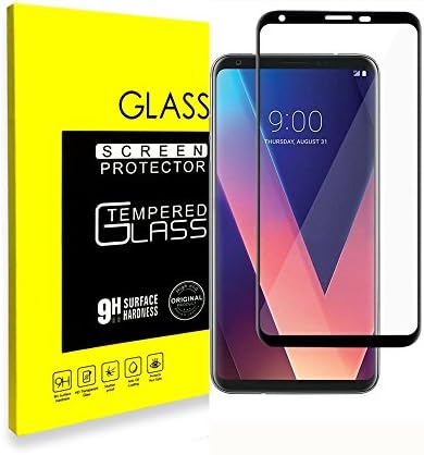 Screen Protector For LG V30, [Case Friendly] Tempered Glass, Full Coverage, Bubble Free, 9H Hardness, HD Clear Screen Protector for LG V30
