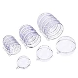 Outus DIY Clear Plastic Bath Bomb Mold Christmas Ball Ornament, 3 Size, 15 Set