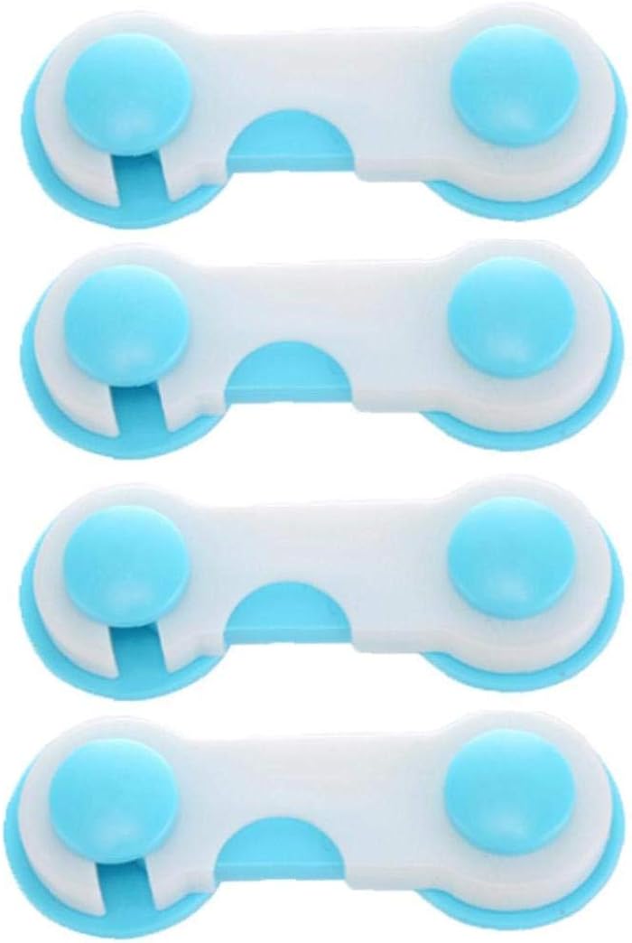 IUwnHceE 4Pcs Schrank Kinderschlösser Kinder Fach-Sicherheitsschlösser