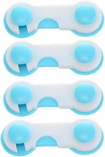 IUwnHceE 4Pcs Schrank Kinderschlösser Kinder Fach-Sicherheitsschlösser