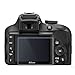Nikon D3400 D3200 D3300 LCD Tempered Glass Screen Protector, Poyiccot Optical 9H Hardness 0.3mm Thin Tempered Glass for Nikon D3200 D3300 D3400