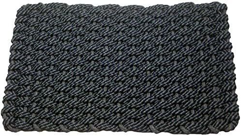 Rockport Rope Doormats 2030303 Indoor and Outdoor Doormats, 20 by 30-Inch, Navy Blue/Gray with Gray Insert