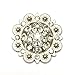 Berry Conchos with Screws Metal Flower Rhinestone Conchos 12 Pieces