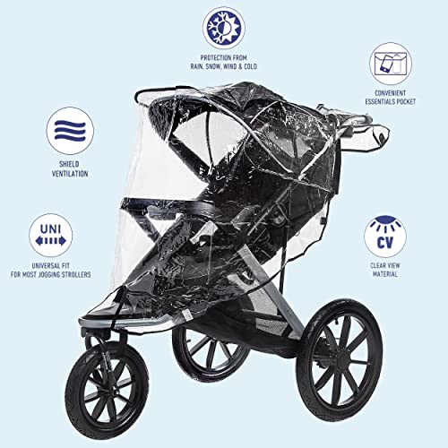 Graco Baby Jogging Stroller Universal Rain Cover, Ventilated Weather