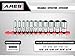 ARES 70503 | 11-Piece 3/8-inch Drive SAE Mid Length Socket Set | 6-Point Sockets Constructed From Premium Heat Treated Chrome Vanadium Steel | Storage Rail Included