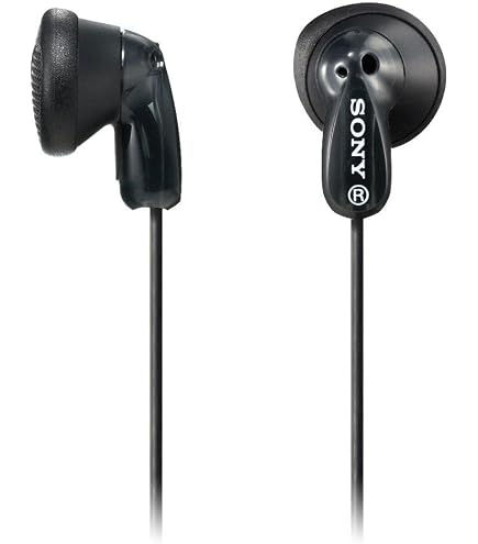 Sony MDR-EX15LP-BLACK In-Ear Headphones with Tangle Free Cord and
