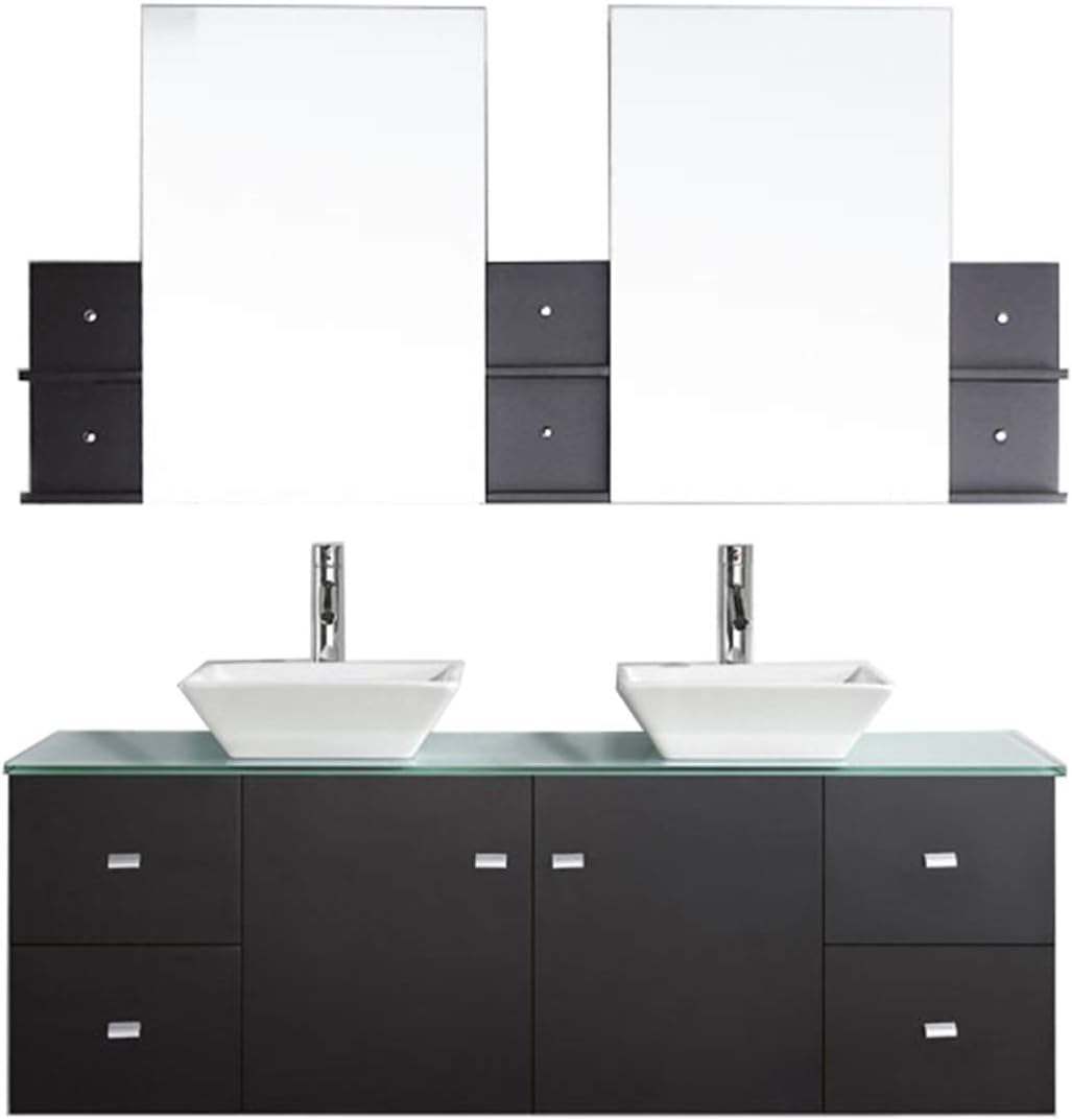 48 Inches Cool Gray Virtu Usa Ms 420 S Gr 001 Marsala 48 Single Bathroom Vanity In Grey With White Engineered Stone Top And Square Sink With Brushed Nickel Faucet And Mirror Kitchen Bath Fixtures