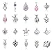 10Pcs White Gold Plated Pearl Bead Cage Locket Pendants, No Color, Size No Size
