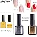 Yayoge Poly Gel Nail Kit Nail Builder Gel 30ml Clear UV LED Quick Extension Gel Varnish with Base Coat Top Coat Manicure Tools for Nail Extensions Nail Art DIY Salon and at Home (Clear)