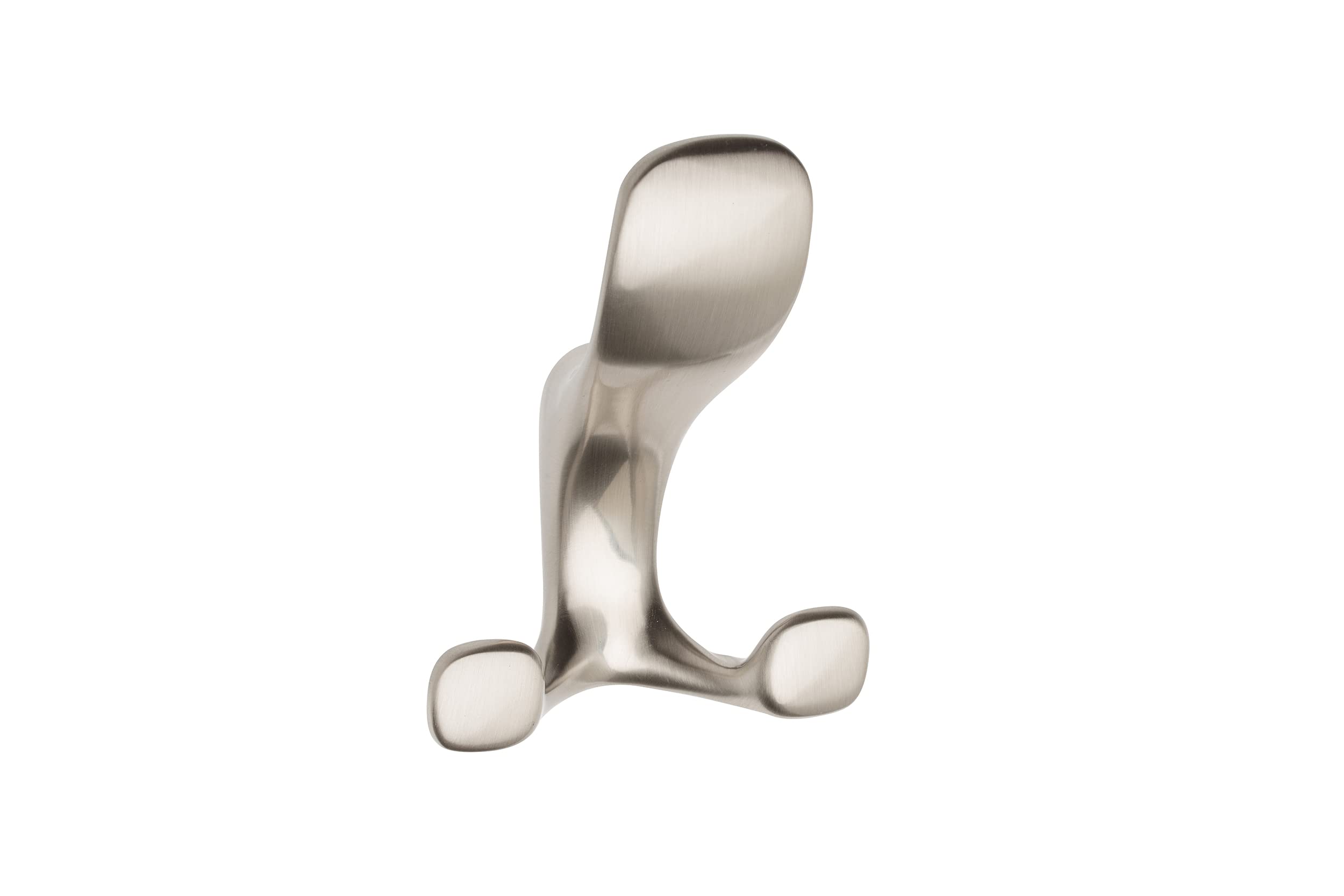 GTV - Toledo A0 coat hook - surface: stainless steel look - exterior: 104 x 78 x 41 mm - coat hook for door, bathroom, kitchen, hallway, office, DIY metal hooks, coat hooks, hat hooks, wall hooks