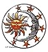 Large Metal Sun Moon Star Wall Art Sculpture Decor for Indoor Outdoor (17