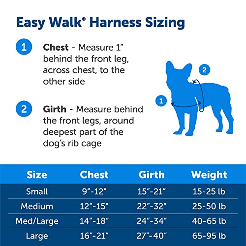 PetSafe Deluxe Easy Walk Dog Harness Martingale Loop with Dring