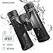 Stellax ZoomX Binoculars for Adults 10x42 Waterproof Binocular Prism BAK4 FMC Lens HD Binoculars for Bird Watching Hunting Traveling with Smartphone Adapter Carrying Bag Black