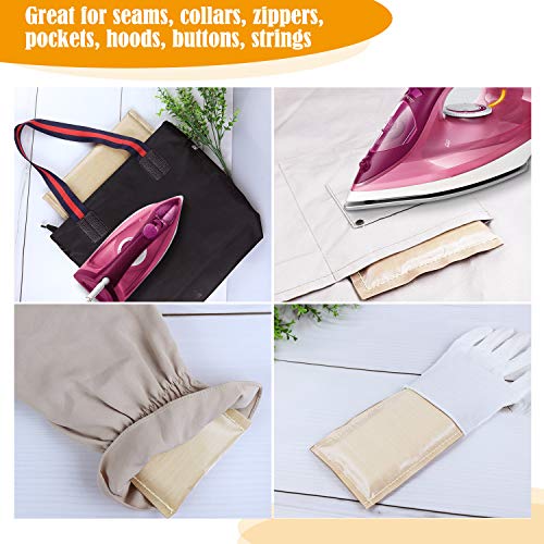 Heat Press Pillow NODDWAY Beige Heat Transfer Pillow Set with 4PCS Non-Stick Teflon Pressing Pillow, 1PCS Heat Resistant Tape for Heat Press Printing and Vinyl Projects.