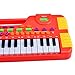 Piano for Kids, WOLFBUSH 31 Key Synthesizer Multi-function Electronic Keyboard Play Piano Organ Children Educational Toy - Red