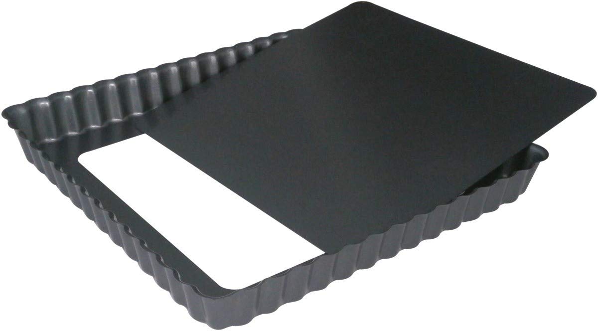 De Buyer Non-Stick Square Fluted Tart Mould - 180x180mm