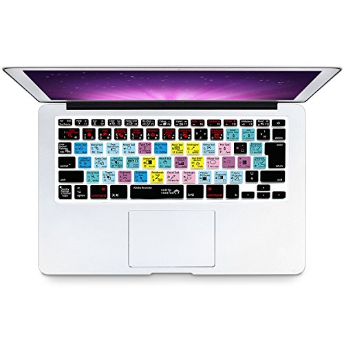 HRH Hot key Function Shortcut Japanese Silicone Keyboard Cover Skin for Mac Air 13,Macbook Pro 13/15/17 (with or w/out Retina Display, 2015 or Older Version)&Older iMac JP Version-Adobe Illustrator AI