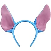 Cumwoen Blue Ears Headband for Women Bendable Ears Costume Headwear Party Cosplay Dress Up Accessories