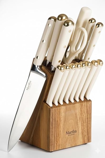 MARTHA STEWART KNIFE BLOCK SET 16-PIECE – LOCKTON...