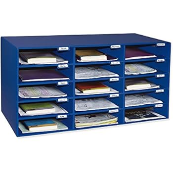 Classroom Keepers 15-Slot Mailbox, Blue (001308)